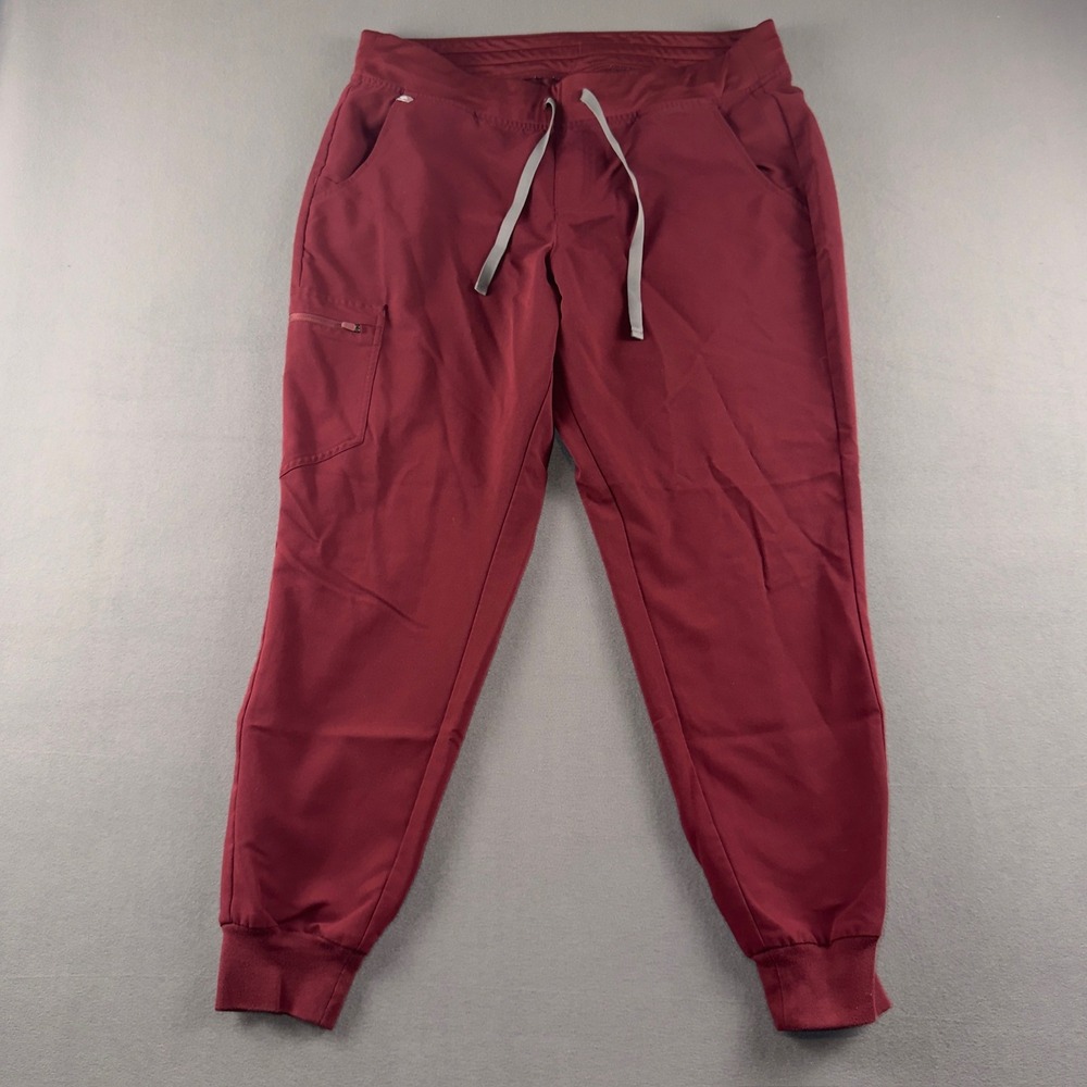 FIGS Zamora Jogger Scrub Pants Womens XL Burgundy W18SW2005 Technical Collection